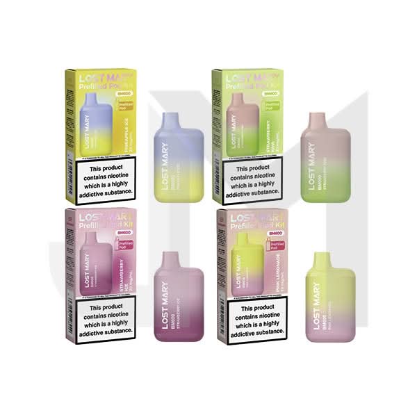 20mg Lost Mary BM600 Prefilled Pod Vape Kit 600 Puffs | UK Wholesale 20mg Lost Mary BM600 Prefilled Pod Vape Kit 600 Puffs | UK Wholesale