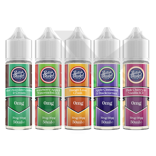 0mg British Blissful 50ml Shortfill (70VG/30PG)