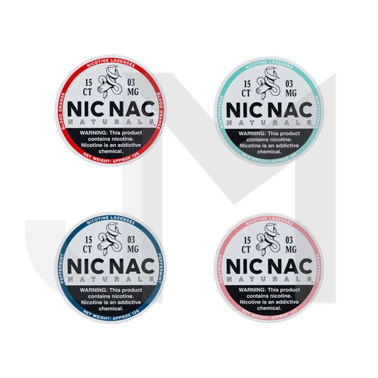 3mg Nic Nac Naturals Nicotine - 15 Lozenge Tablets (Buy 2 Get 1 Free)