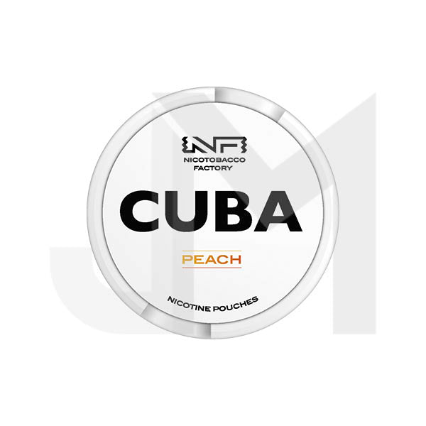 16mg CUBA White Nicotine Pouches - 25 Pouches