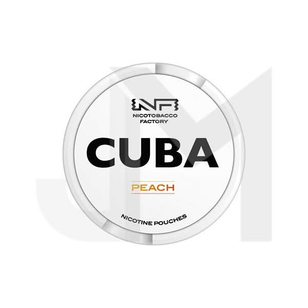 16mg CUBA White Nicotine Pouches - 25 Pouches