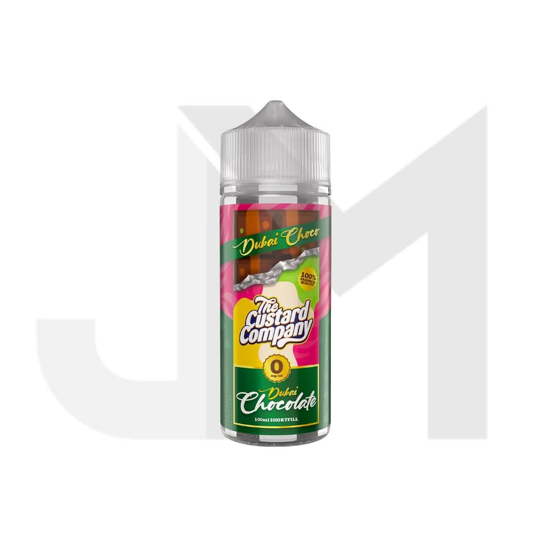 0mg The Custard Company Dubai Chocolate 120ml Shortfill (70VG/30PG)