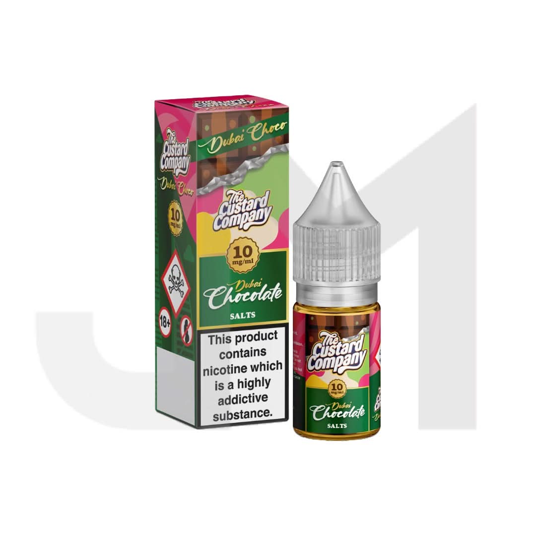 10mg The Custard Company Dubai Chocolate Nic Salt 10ml (50VG/50PG)