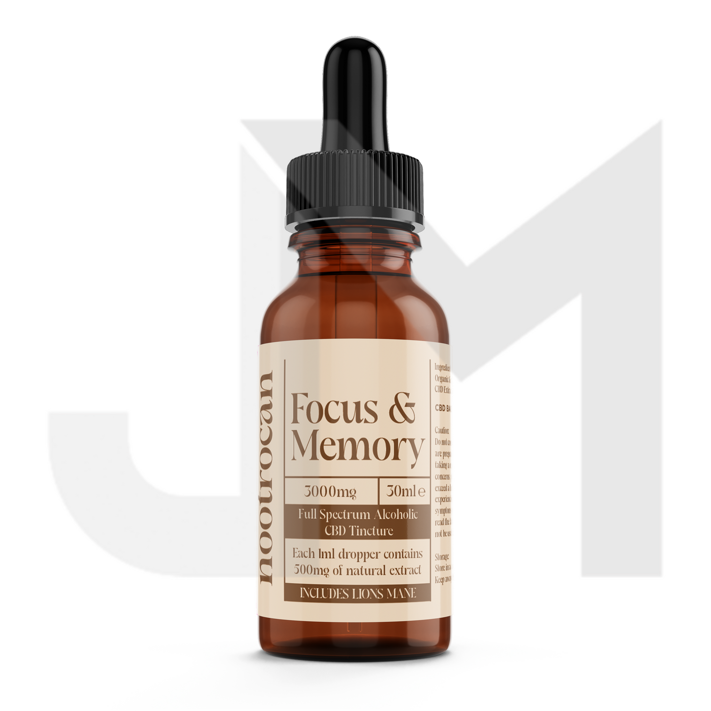 Nootrocan 3000mg 10% Full-Spectrum CBD Nootropic Tincture - 30ml
