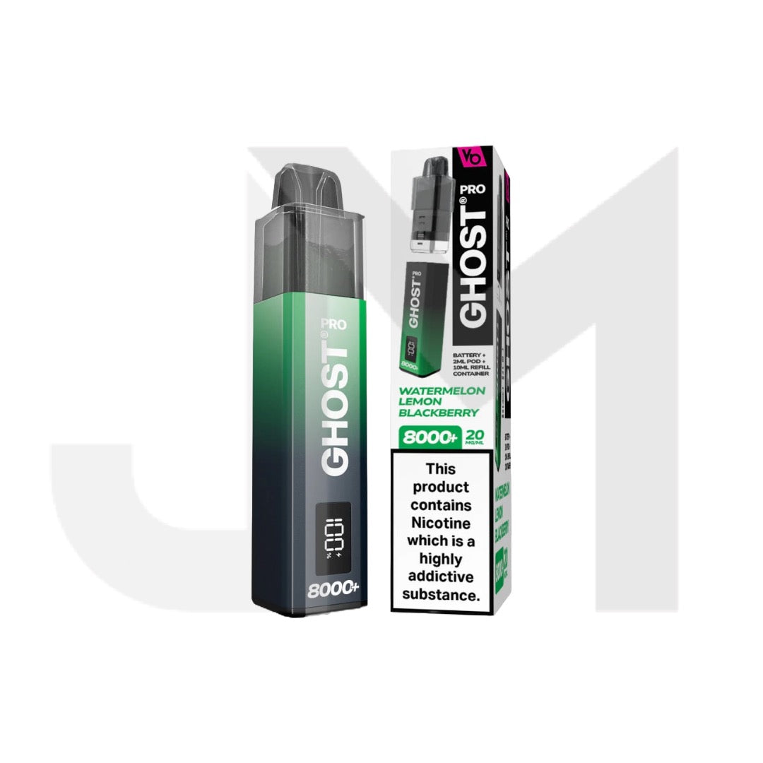 20mg Ghost Pro 8000+ By Vapes Bars Prefilled Pod Vape Kit