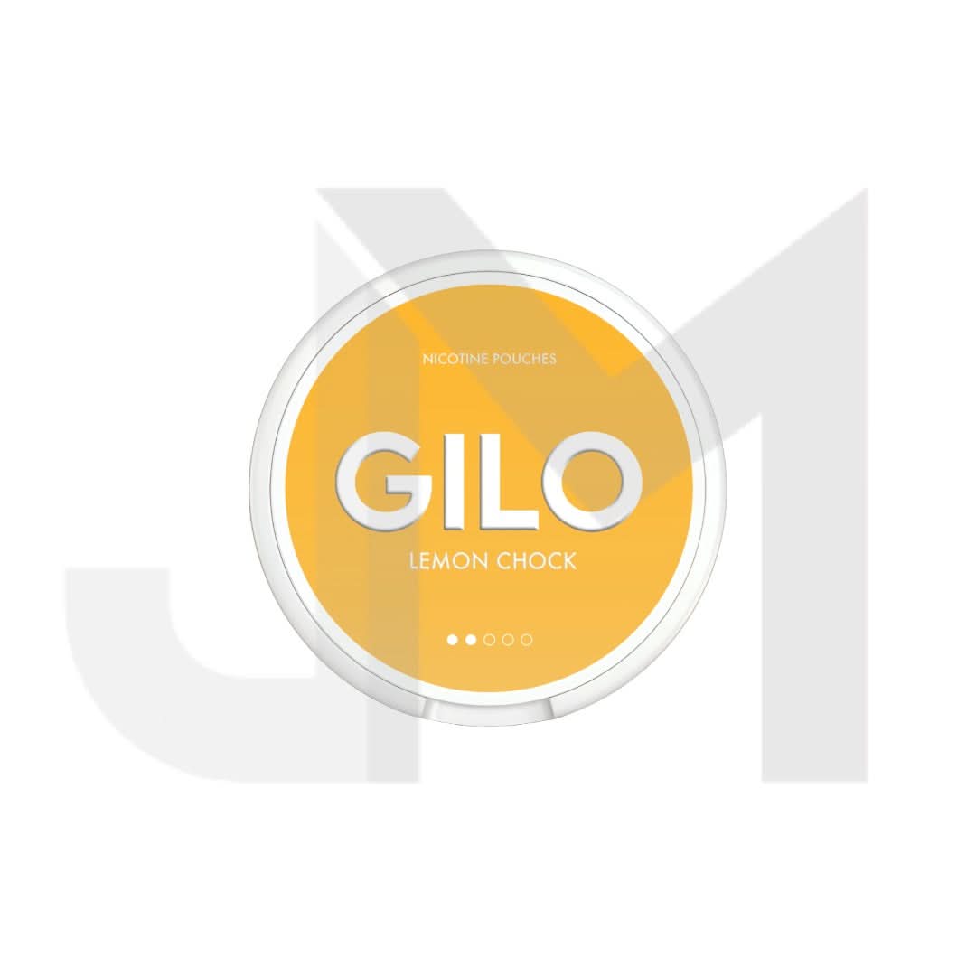 8mg GILO Nicotine Pouch Lemon Chock - 20 Pouches (Buy 1 Get 1 Free)