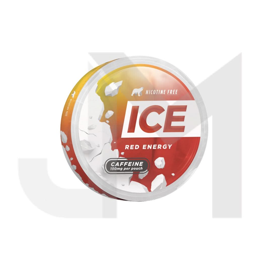 150mg Ice Range Red Energy Caffeine Pouches - 20 Pouches
