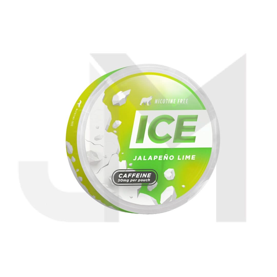 50mg Ice Range Jalapeno Lime Caffeine Pouches - 20 Pouches
