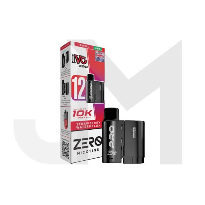 0mg IVG Pro 12 Refill Pods 10000 Puffs