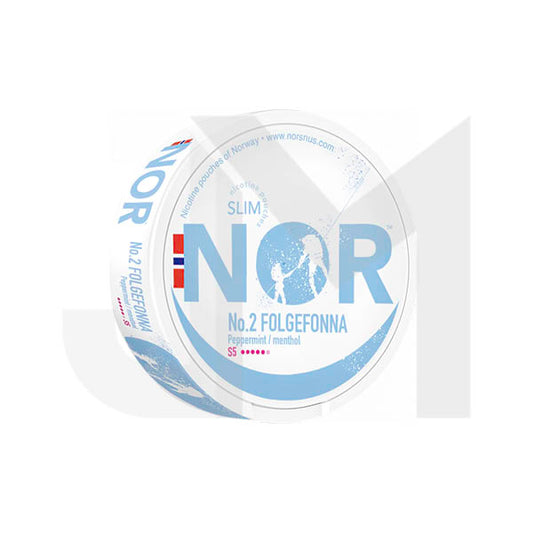 16mg NOR Slim Folgefonna Nicotine Pouches - 20 Pouches