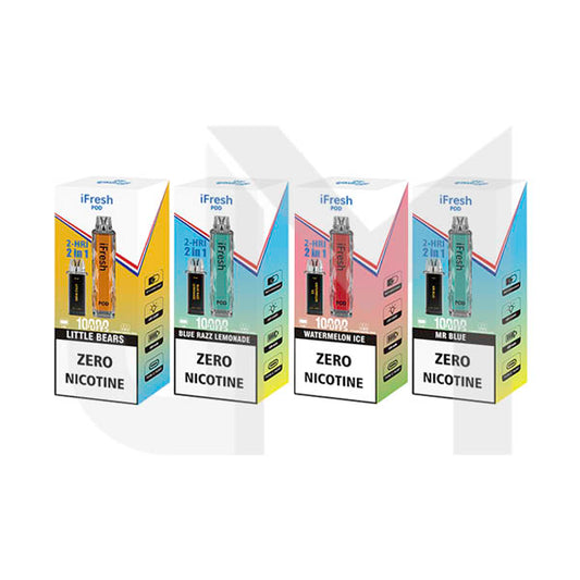 0mg iFresh 10000 Puffs 2in1 Disposable Pod Kit