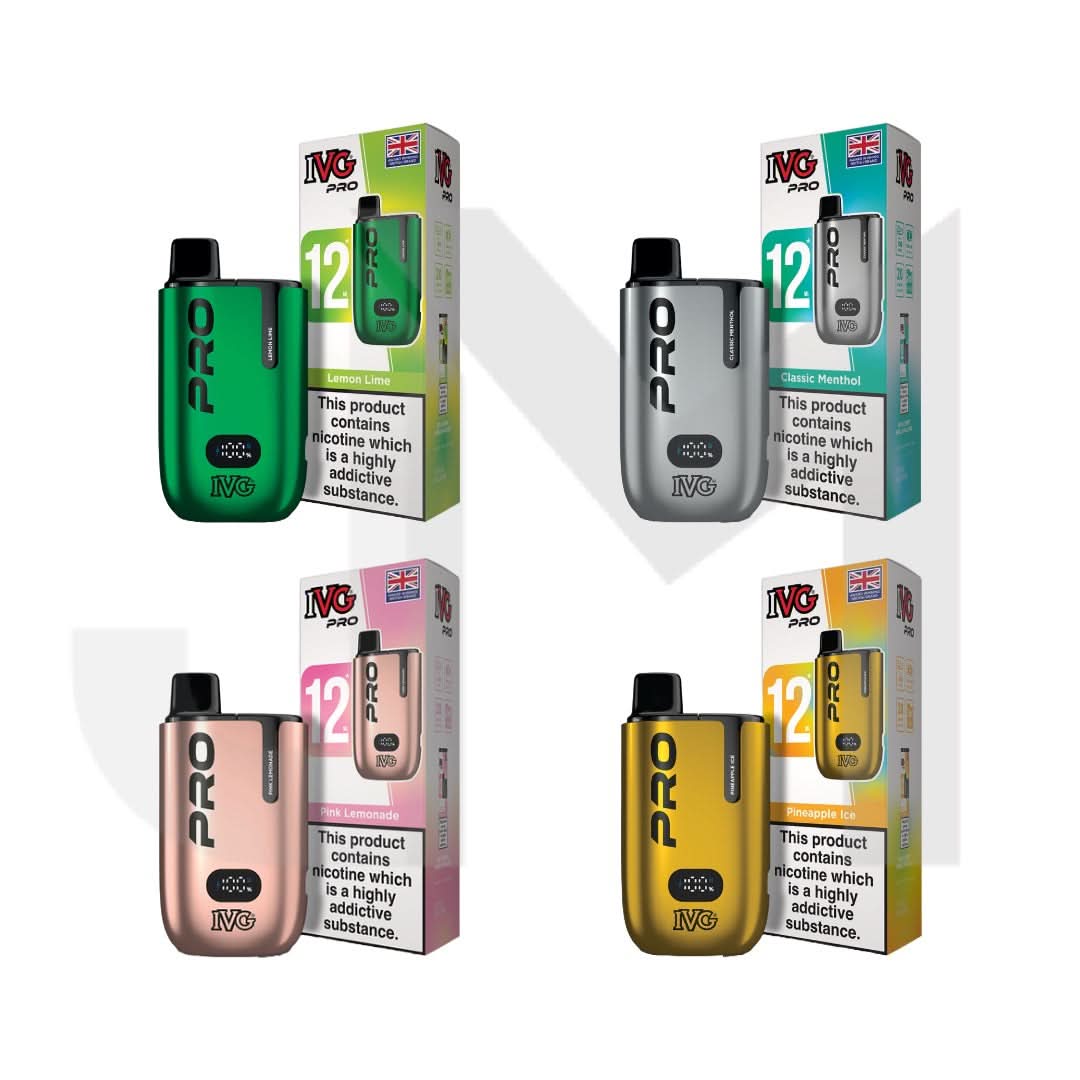 20mg I VG Pro 12 Prefilled Pod Vape Kit | UK Wholesale Supplier 20mg I VG Pro 12 Prefilled Pod Vape Kit | UK Wholesale Supplier
