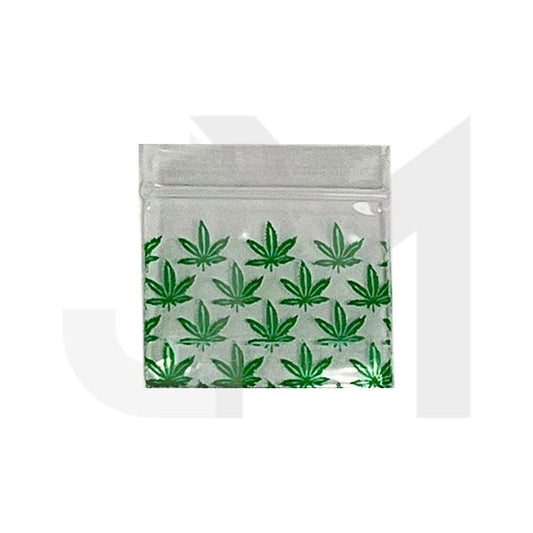 Zipper Branded 30mm x 30mm Multy Leaf Bags