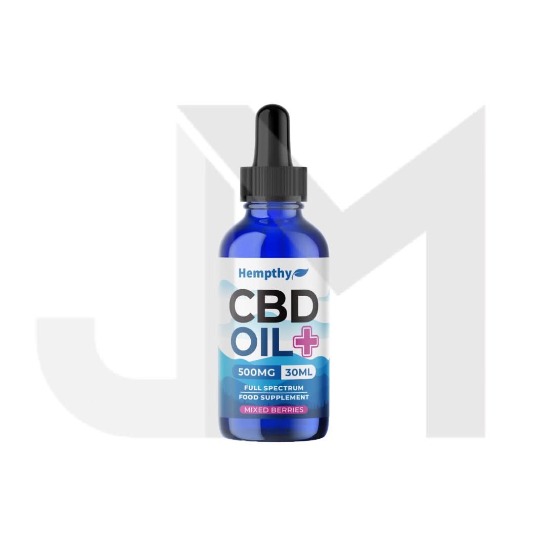 Hempthy 500mg CBD Oil Full Spectrum Food Supplement Mixed Berries - 30ml