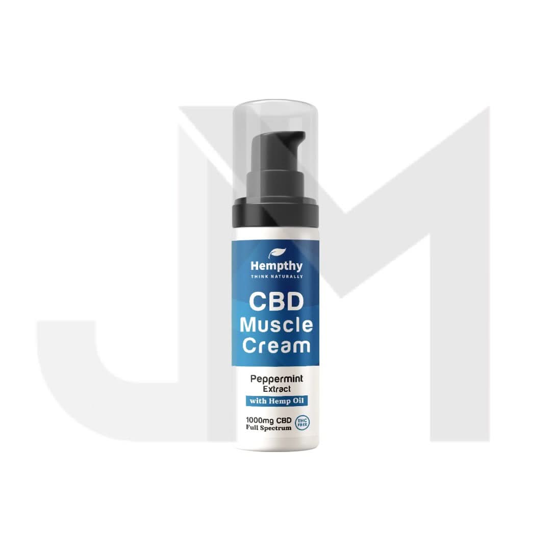 Hempthy 1000mg Broad Spectrum CBD Muscle Cream - 50g