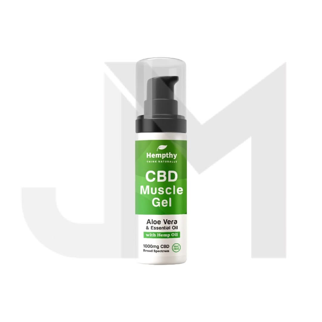 Hempthy 1000mg Broad Spectrum CBD Muscle Gel - 50g