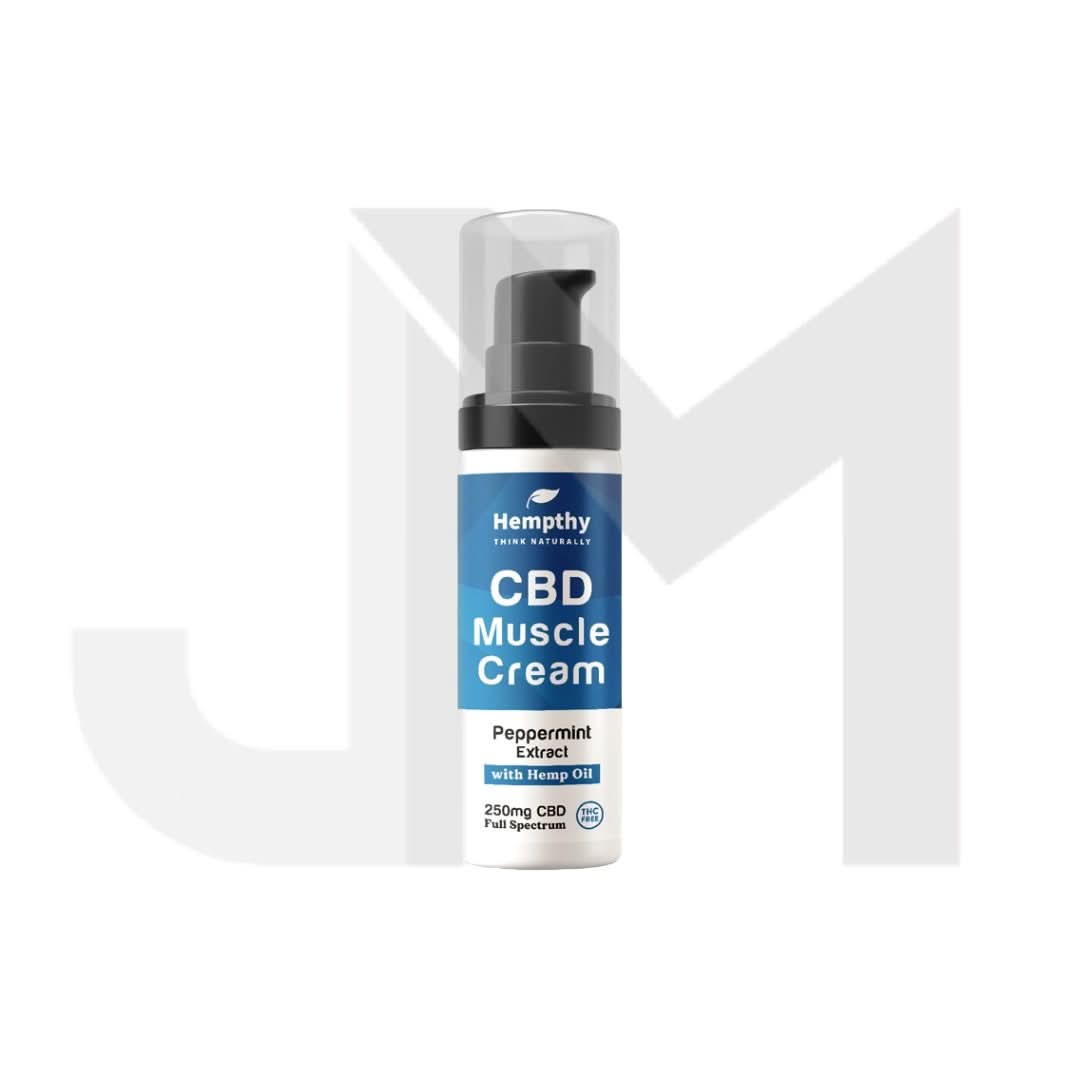Hempthy 250mg Broad Spectrum CBD Muscle Cream - 50g