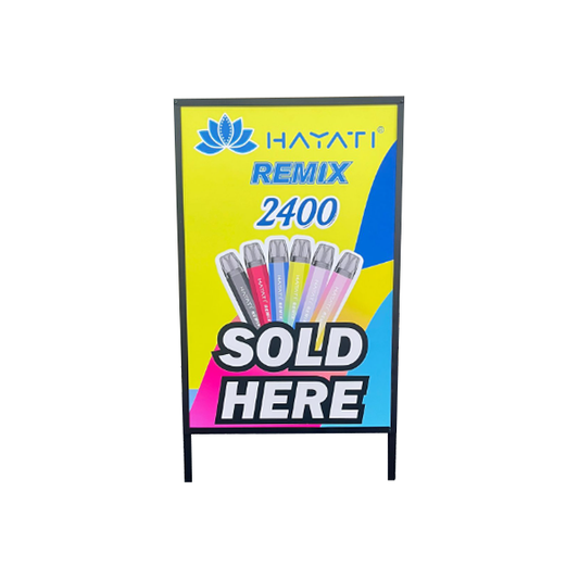 FREE Hayati Remix 2400 A1 Pavement Sign - For Your Business! 1 Per Customer