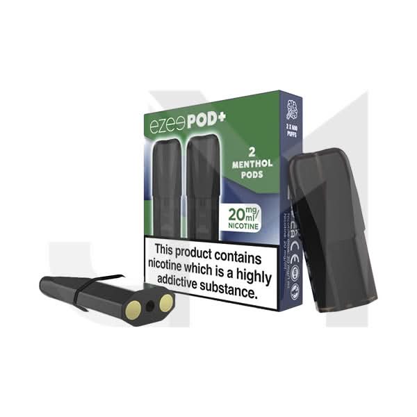 20mg Ezee POD+ Menthol Replacement Prefilled Pods 2ml 1200 Puffs - 2 Pcs