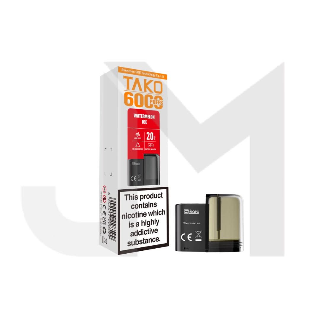 20mg Sikary Tako SP6000 Prefilled Pods 6000 Puffs