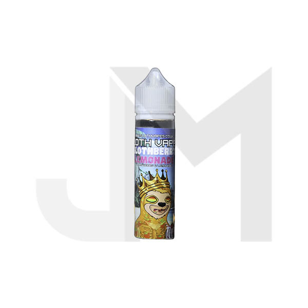 0mg Sloth Vapes 50ml Shortfill (70VG/30PG) (1 Free Nic Shot Per Shortfill)