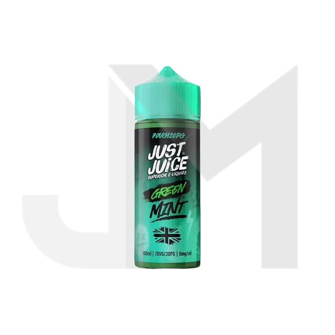 0mg Just Juice MINT 100ml Shortfill (70VG/30PG)