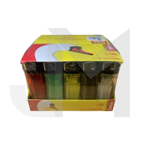 50 x Swan Disposable Lighters