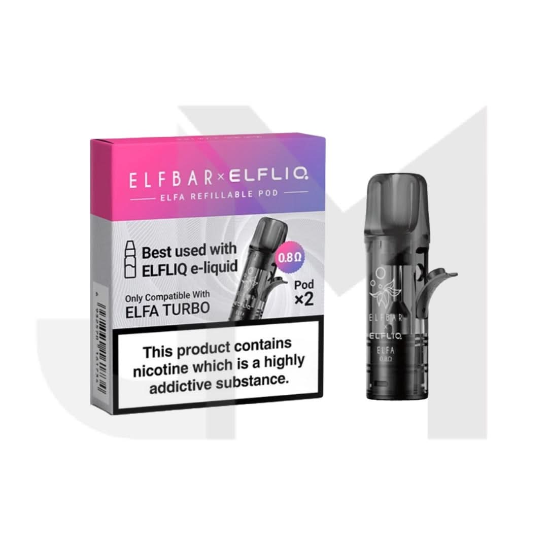 Elfliq Elfa Turbo Refillable Pods 2ml - 2 pcs (0.8Ohm)