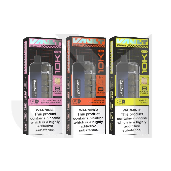 20mg Vault Bar 10K Prefilled Pod Vape Kit