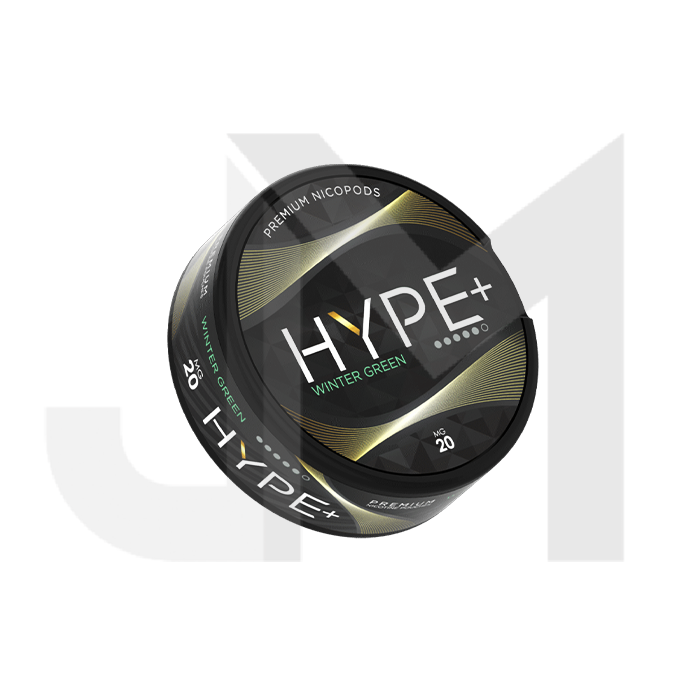 20mg Hype+ Nicotine Pouches - Wintergreen - 20 Pouches