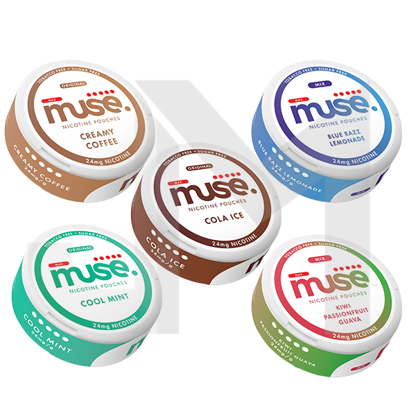 24mg Muse Nicotine Pouches (UK Made) - 20 Pouches (Buy 2 Get 1 Free)