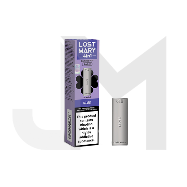 20mg Lost Mary 4in1 Prefilled Pods 1200 Puffs - 2 Pcs