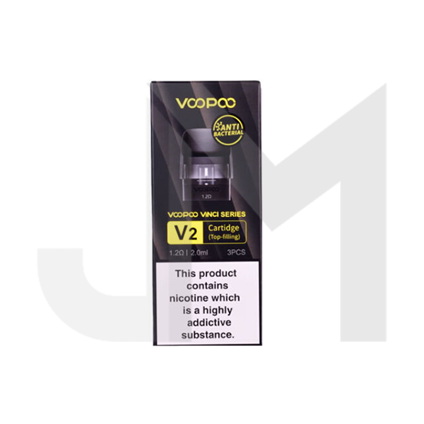 VooPoo Vinci V2 Replacement Cartridge Pods 0.8Ω/1.2Ω - 3Pcs