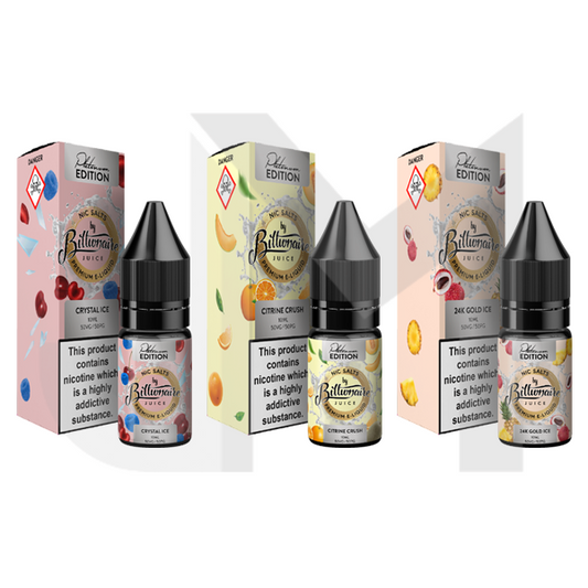 10mg Billionaire Juice Platinum Edition 10ml Nic Salts (50VG/50PG)