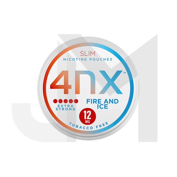 4NX 12mg Fire & Ice Slim Nicotine Pouches - 20 Pouches