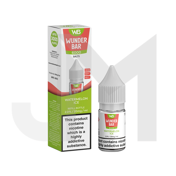 20mg Wunderbar 6000 Salts 10ml Nic Salts (60PG/40VG)