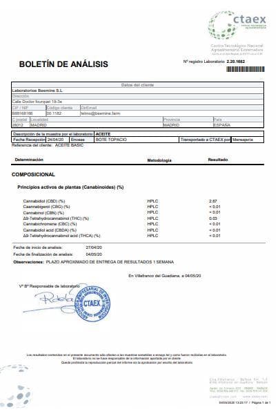 The Beemine Lab 3% 300mg CBD Oil Forte+ 10ml
