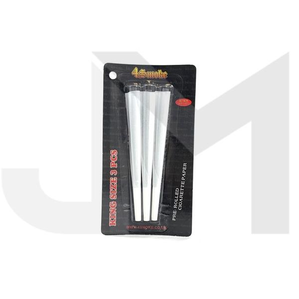 4Smoke King Size 3 piece blister Pre-rolled Rolling Paper