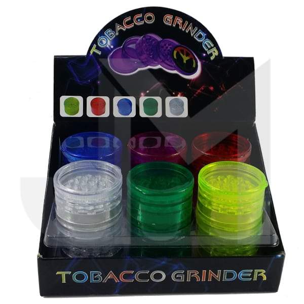 12 x 5 Parts Plastic Plain 60mm Grinder - HX224