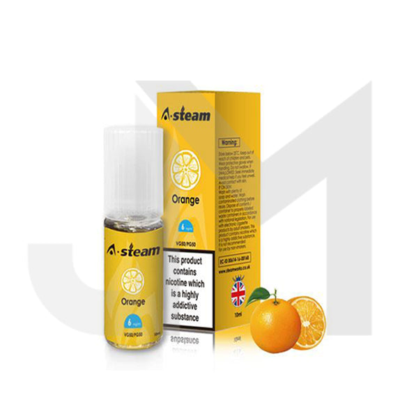 A-Steam Fruit Flavours 6MG 10ML (50VG/50PG)