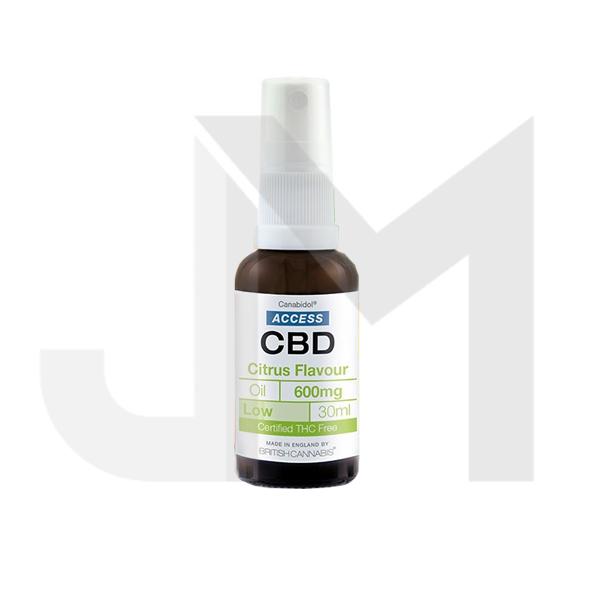 Access CBD 600mg CBD Broad Spectrum Oil Mixed 30ml