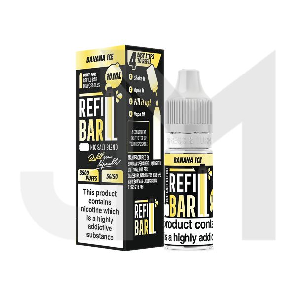 10mg Refill Bar Salts 10ml Nic Salts (50VG/50PG)