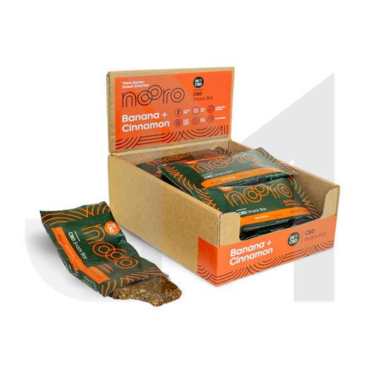 Nooro 25mg CBD Banana & Cinnamon CBD Oat Bar - 45g (BUY 1 GET 1 FREE)