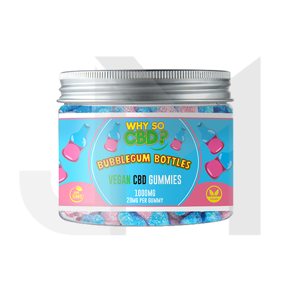 Why So CBD? 1000mg Broad Spectrum CBD Small Vegan Gummies - 11 Flavours