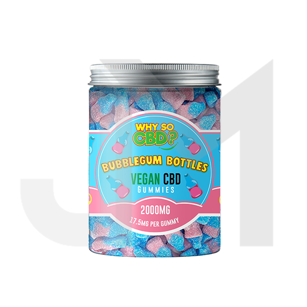 Why So CBD? 2000mg Broad Spectrum CBD Large Vegan Gummies - 11 Flavours