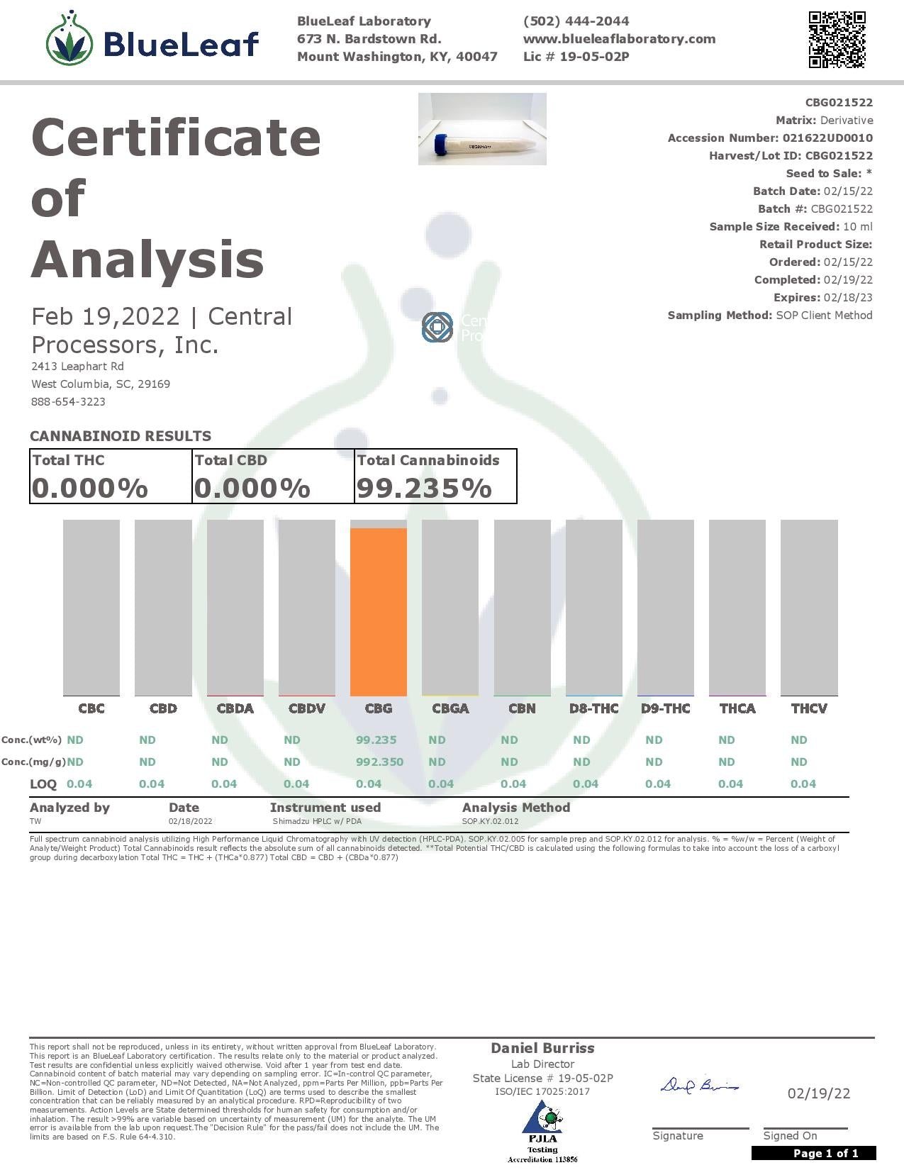 97% American Bulk CBG Isolate Wholesale UK