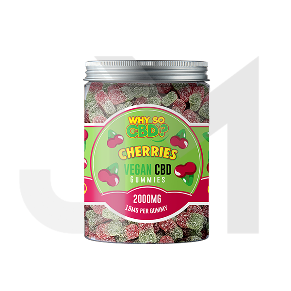 Why So CBD? 2000mg Broad Spectrum CBD Large Vegan Gummies - 11 Flavours