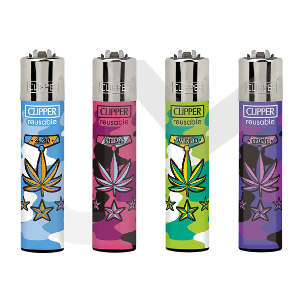 40 Clipper CP11RH Classic Large Flint Medal Leaves Lighters - CL5C085UKH