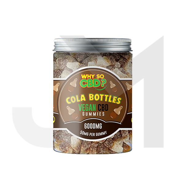 Why So CBD? 6000mg Broad Spectrum CBD Large Vegan Gummies - 11 Flavours