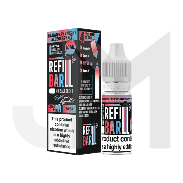 10mg Refill Bar Salts 10ml Nic Salts (50VG/50PG)